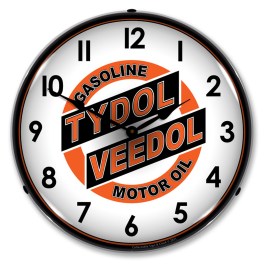 Tydol Veedol  LED Wall Clock  Illuminated not Neon