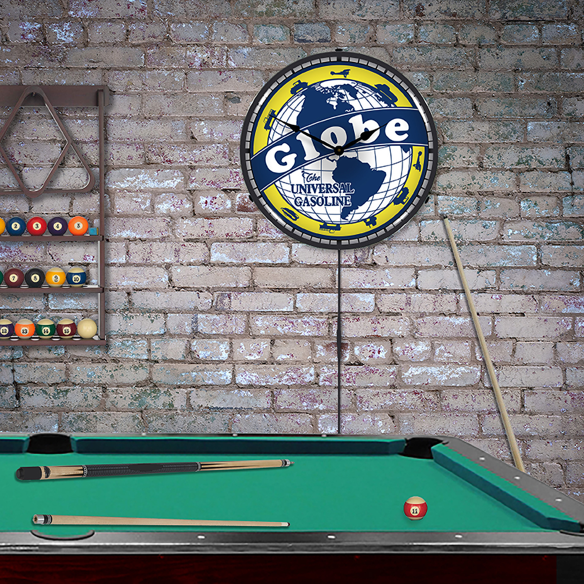 Globe Gas LED Wall Clock Illuminated not Neon 4 Globe Gas LED Wall Clock Illuminated not Neon - Image 4