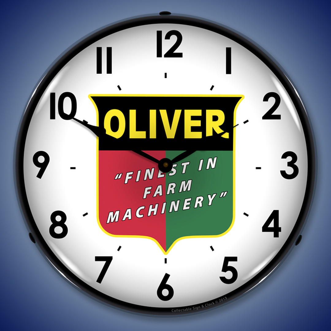 Oliver Farm Machinery LED Wall Clock Illuminated not Neon 2 Oliver Farm Machinery LED Wall Clock Illuminated not Neon - Image 2