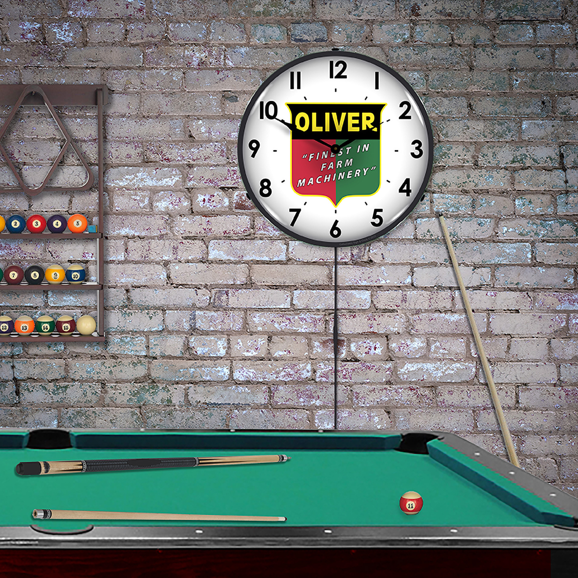 Oliver Farm Machinery LED Wall Clock Illuminated not Neon 4 Oliver Farm Machinery LED Wall Clock Illuminated not Neon - Image 4