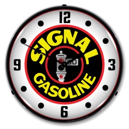 Signal Gas  LED Wall Clock Illuminated not Neon