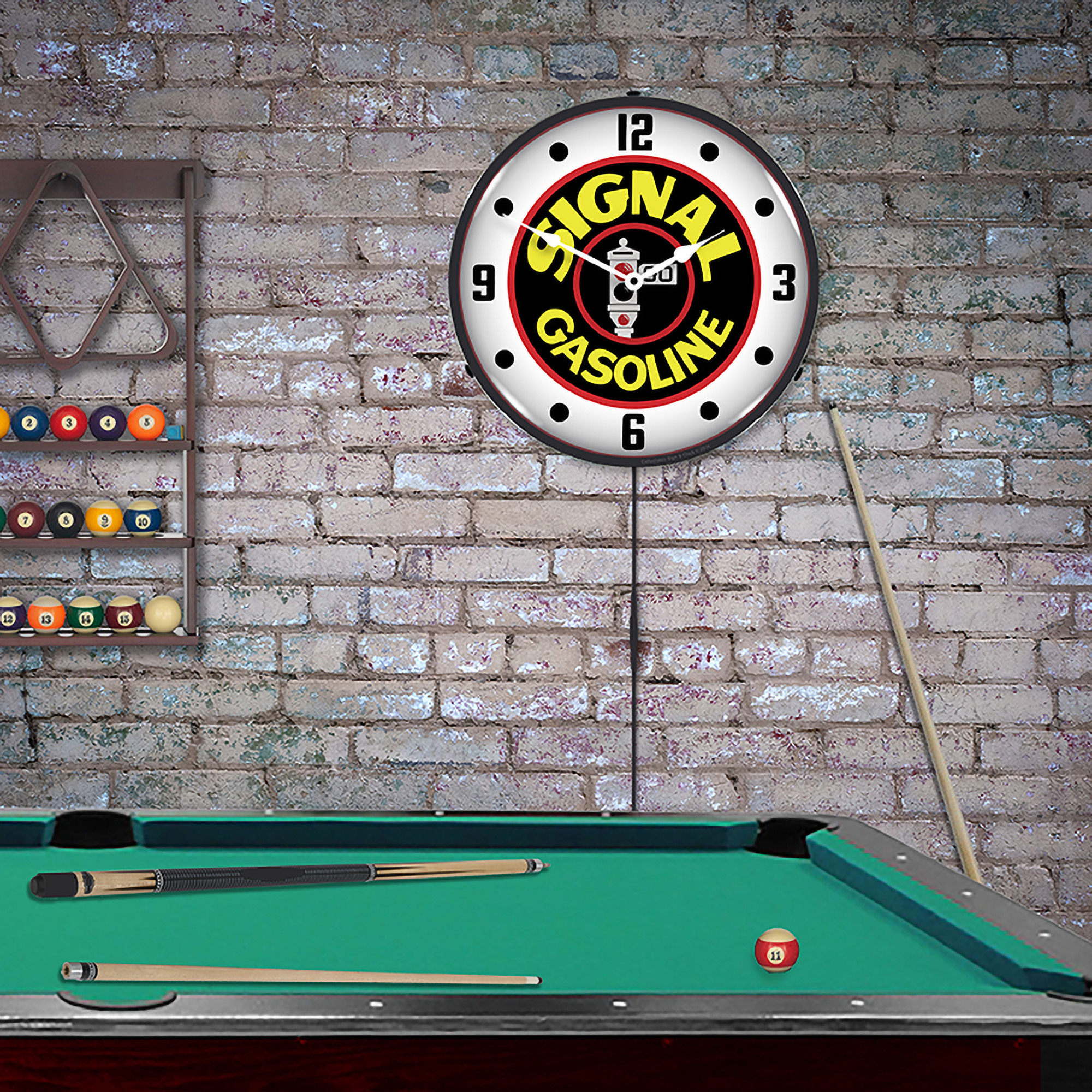 Signal Gas LED Wall Clock Illuminated not Neon 4 Signal Gas LED Wall Clock Illuminated not Neon - Image 4