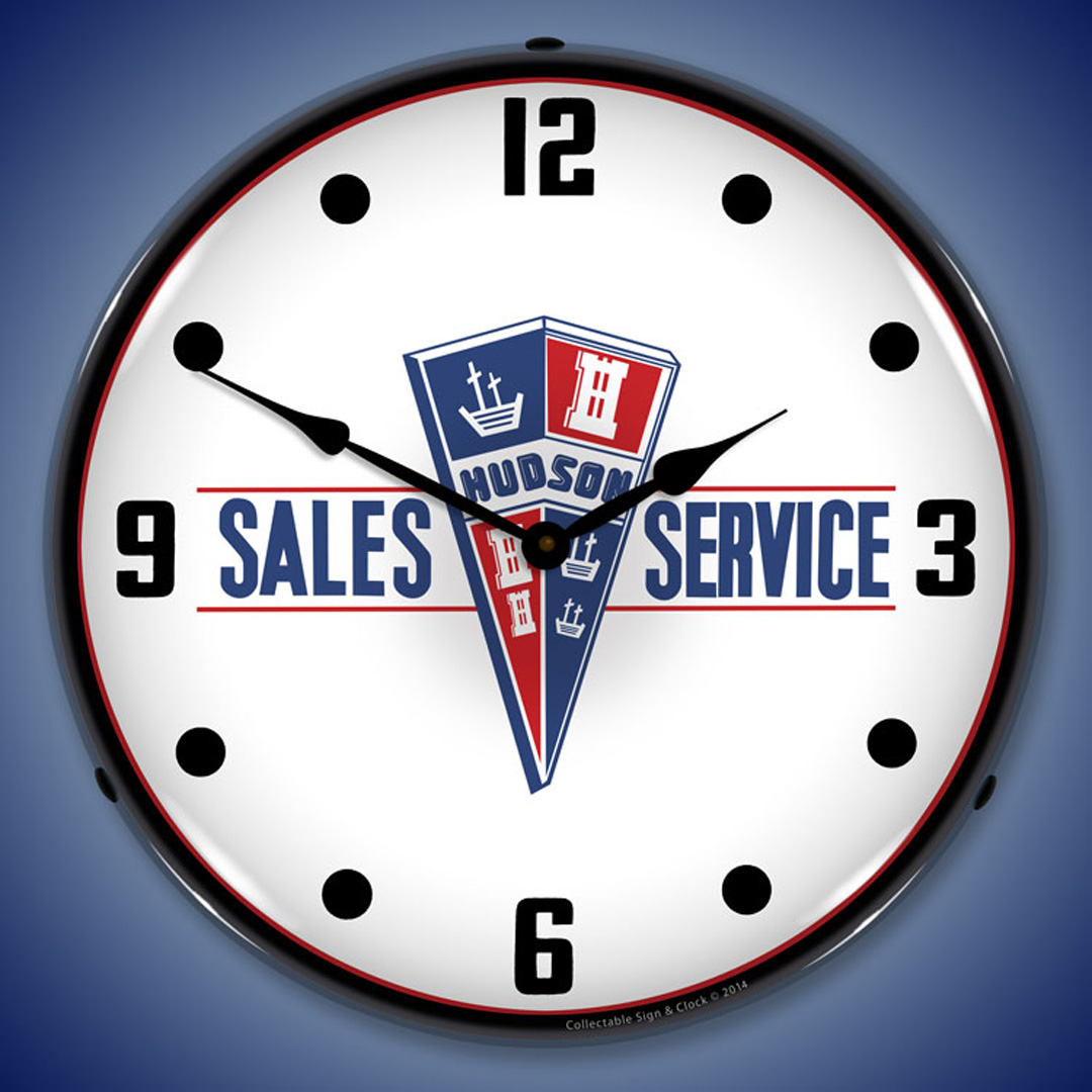 Hudson Sales and Service LED Wall Clock Illuminated not Neon 2 Hudson Sales and Service LED Wall Clock Illuminated not Neon - Image 2
