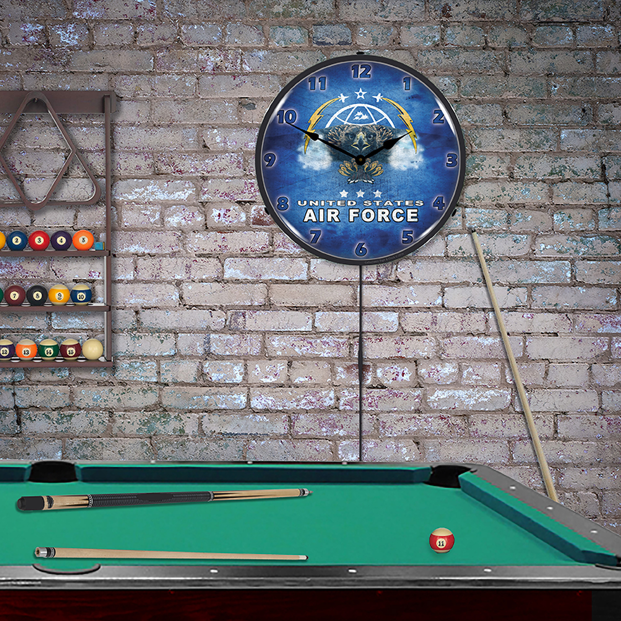 United States Air Force LED Wall Clock Illuminated not Neon 4 United States Air Force LED Wall Clock Illuminated not Neon - Image 4