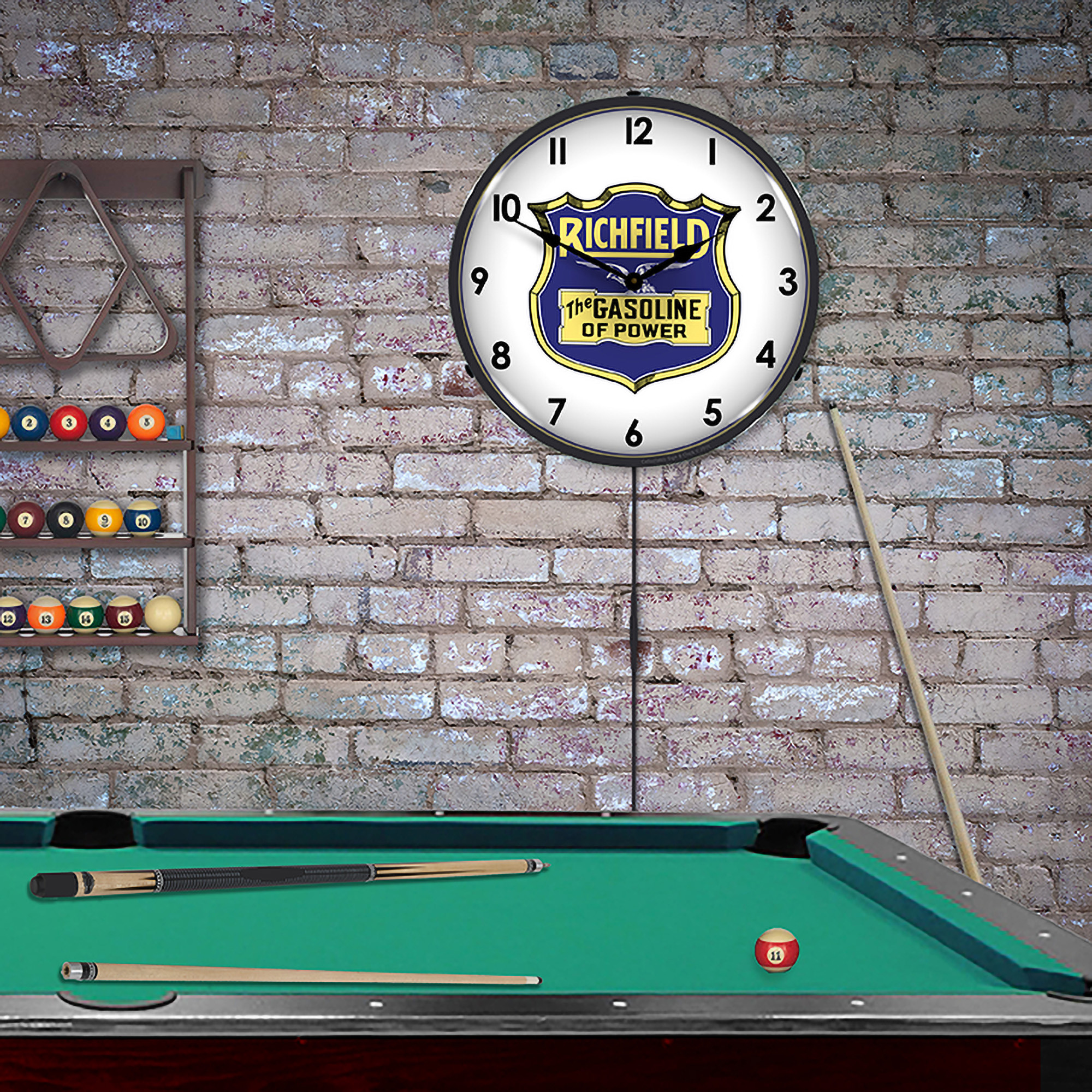 Richfield Gasoline LED Wall Clock Illuminated not Neon 3 Richfield Gasoline LED Wall Clock Illuminated not Neon - Image 3