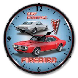 1967 Firebird LED Wall Clock Illuminated not Neon