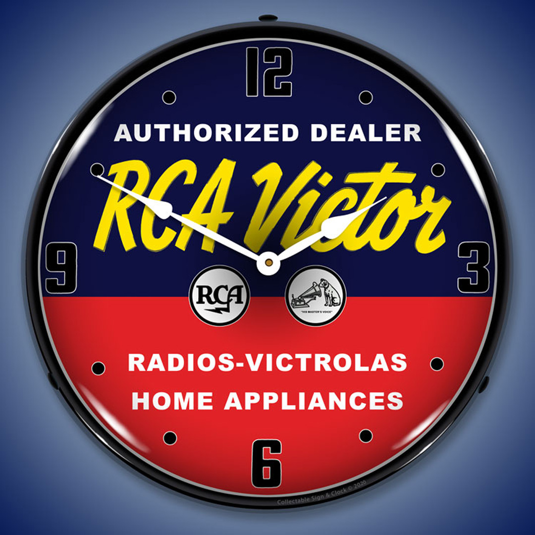 RCA Victor Authorized Dealer LED Wall Clock Illuminated not Neon 2 RCA Victor Authorized Dealer LED Wall Clock Illuminated not Neon - Image 2