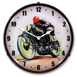Road Racer LED Wall Clock Illuminated not Neon