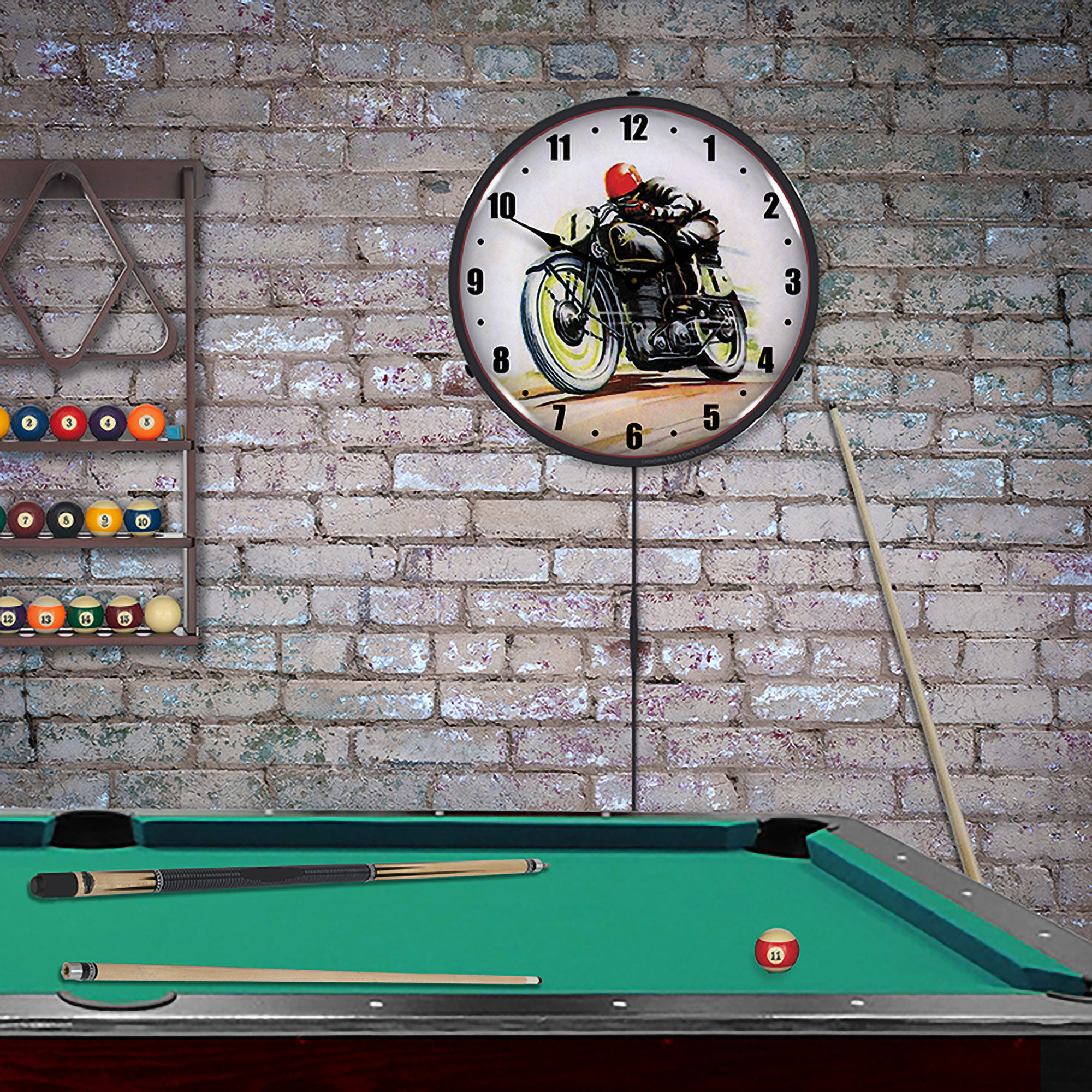 Road Racer LED Wall Clock Illuminated not Neon 3 Road Racer LED Wall Clock Illuminated not Neon - Image 3