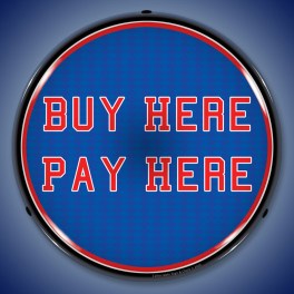 Buy Here Pay Here LED Sign Illuminated not Neon