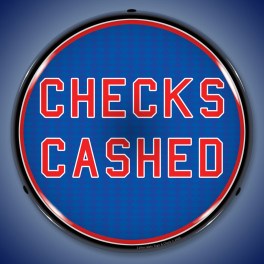 Checks Cashed LED Sign Illuminated not Neon