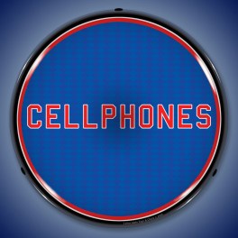 Cellphones LED Sign Illuminated not Neon