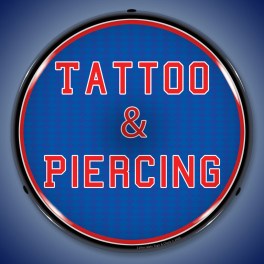 Tattoo & Piercing LED Sign Illuminated not Neon