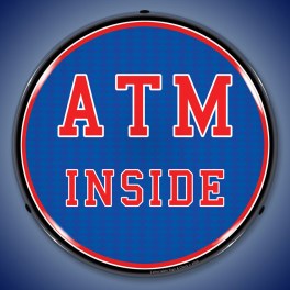 ATM Inside LED Sign Illuminated not Neon