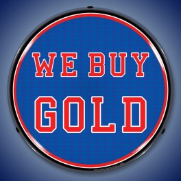 We Buy Gold LED Sign Illuminated not Neon
