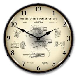 Sharps Breech Rifle 1867 Patent LED Wall Clock Illuminated not Neon