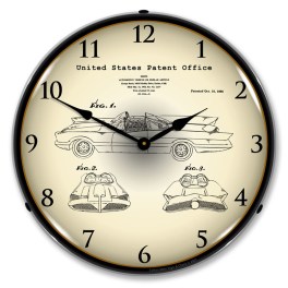 George Barris Batmobile 1966 Paten LED Wall Clock Illuminated not Neon
