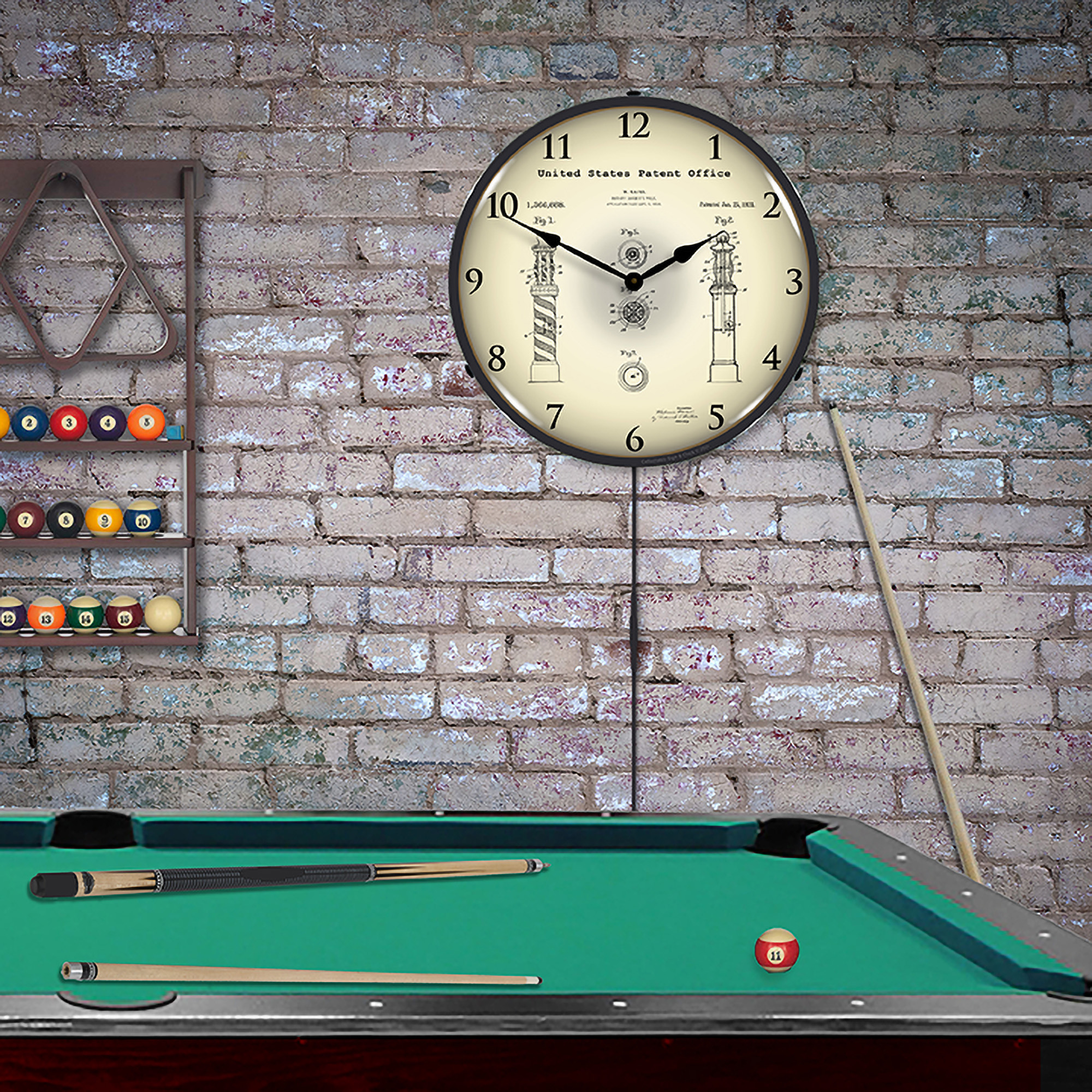 Kavan Rotary Barber Pole 1920 Patent LED Wall Clock Illuminated not Neon 3 Kavan Rotary Barber Pole 1920 Patent LED Wall Clock Illuminated not Neon - Image 3