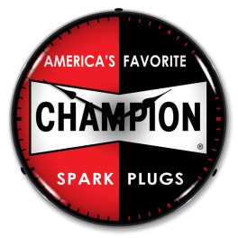 Champion Spark Plug  LED Wall Clock Illuminated not Neon