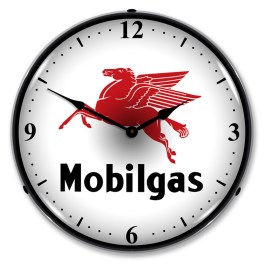 mobilgas  LED Wall Clock Illuminated not Neon