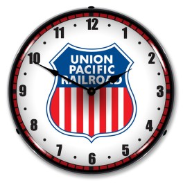Union Pacific Railroad LED Wall Clock Illuminated not Neon