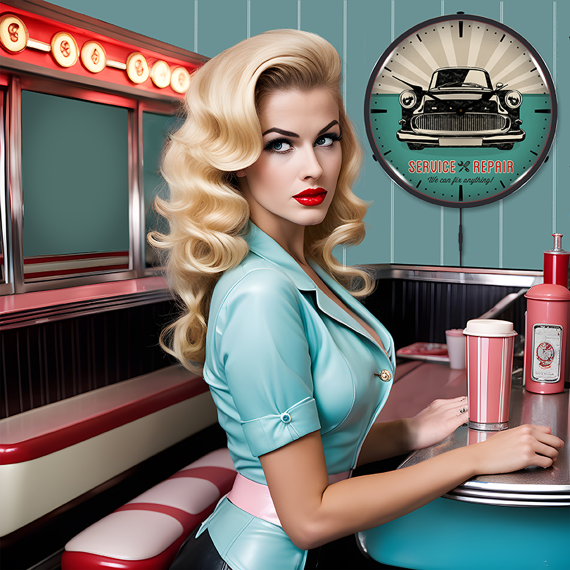 We Can Fix Anything LED Wall Clock Illuminated not Neon 4 We Can Fix Anything LED Wall Clock Illuminated not Neon - Image 4