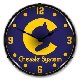 Chessie System Railroad LED Wall Clock Illuminated not Neon