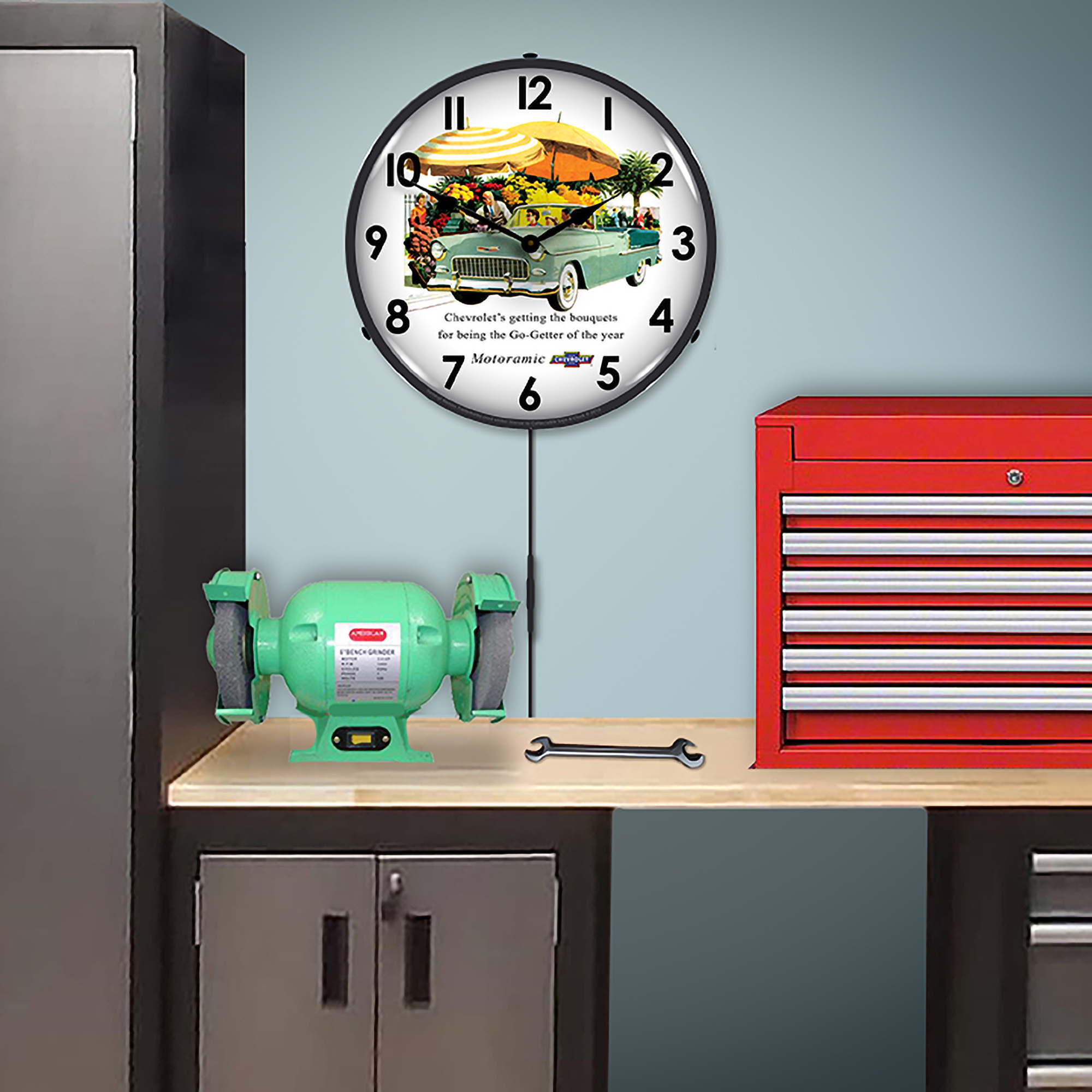 1955 Bel Air Convertible LED Wall Clock Illuminated not Neon 5 1955 Bel Air Convertible LED Wall Clock Illuminated not Neon - Image 5