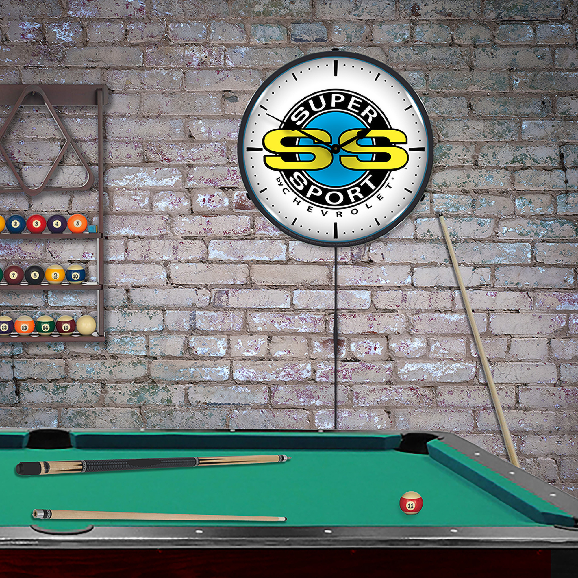 Chevrolet Super Sport LED Wall Clock Illuminated not Neon 4 Chevrolet Super Sport LED Wall Clock Illuminated not Neon - Image 4