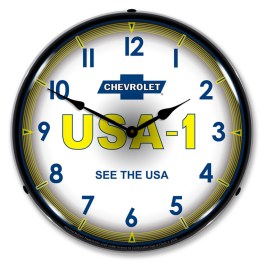 Chevrolet USA 1 LED  Wall Clock  Illuminated not Neon