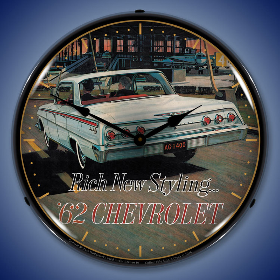 1962 Chevrolet Impala LED Wall Clock Illuminated not Neon 2 1962 Chevrolet Impala LED Wall Clock Illuminated not Neon - Image 2