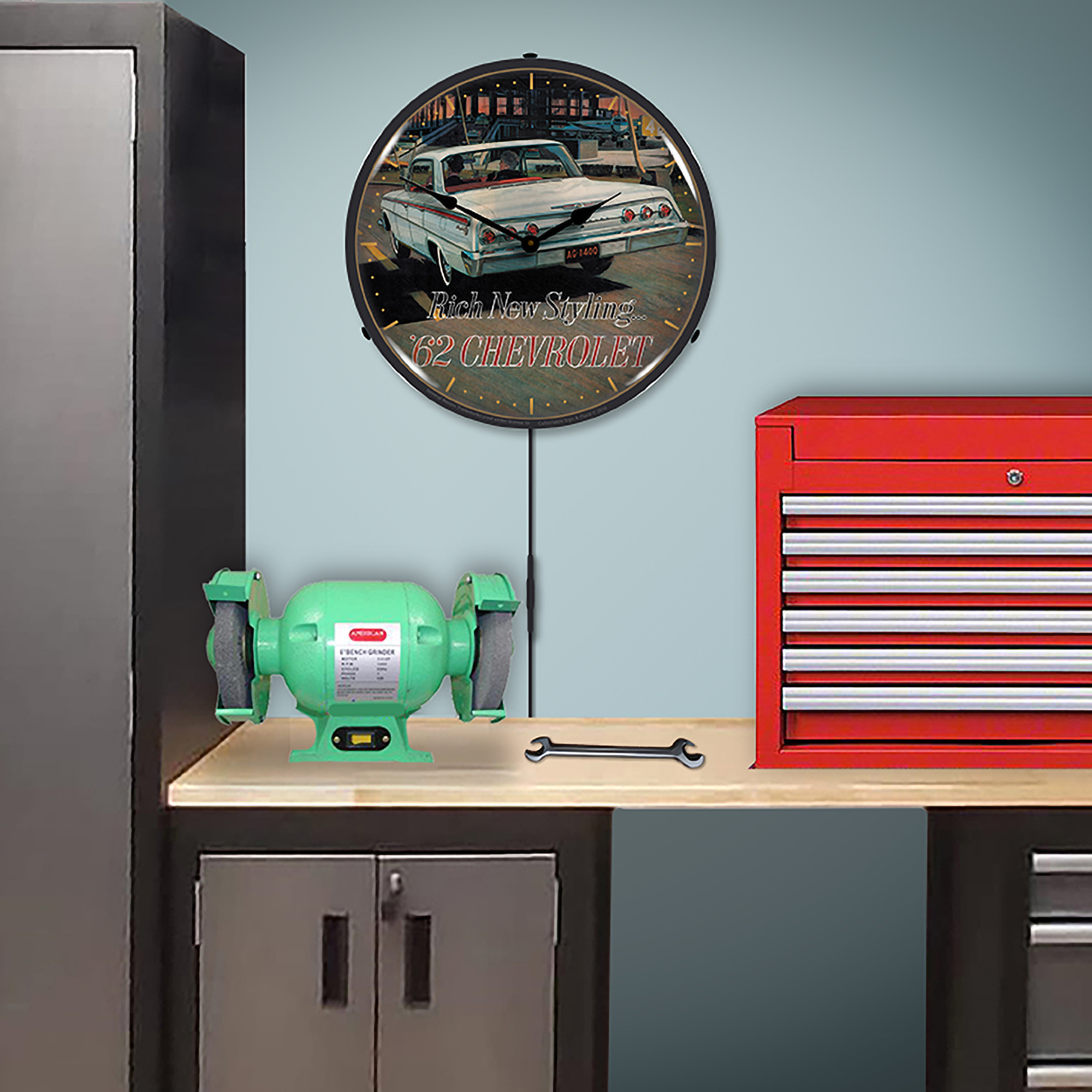 1962 Chevrolet Impala LED Wall Clock Illuminated not Neon 5 1962 Chevrolet Impala LED Wall Clock Illuminated not Neon - Image 5