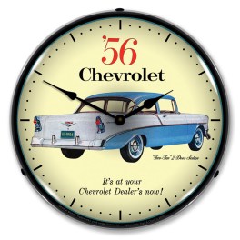 1956 Chevrolet Two Ten LED Wall Clock Illuminated not Neon