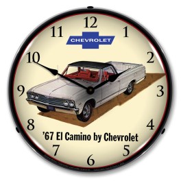 1967 Chevrolet El Camino LED Wall Clock Illuminated not Neon