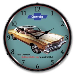 1973 Monte Carlo LED Wall Clock Illuminated not Neon