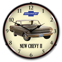 1962 Chevy II Nova LED Wall Clock Illuminated not Neon