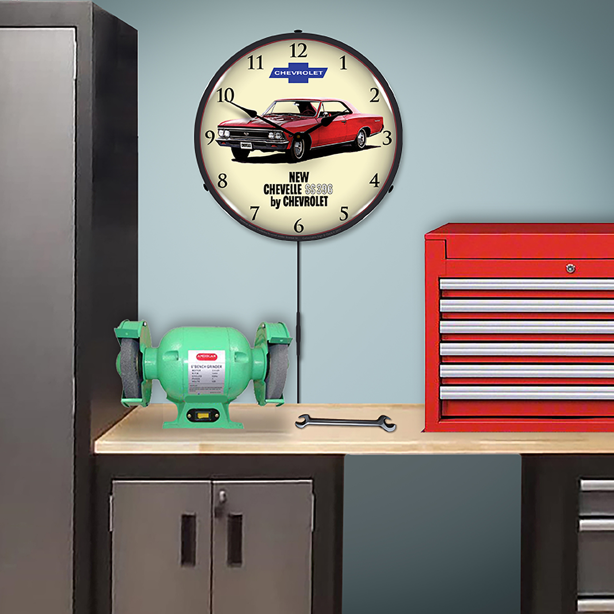 1966 Chevelle SS 396 LED Wall Clock Illuminated not Neon 5 1966 Chevelle SS 396 LED Wall Clock Illuminated not Neon - Image 5