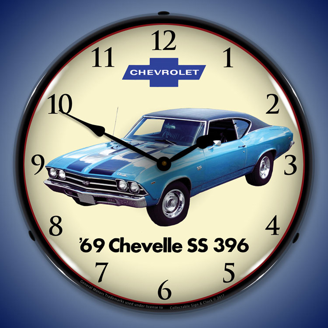 1969 Chevelle SS 396 LED Wall Clock Illuminated not Neon 2 1969 Chevelle SS 396 LED Wall Clock Illuminated not Neon - Image 2