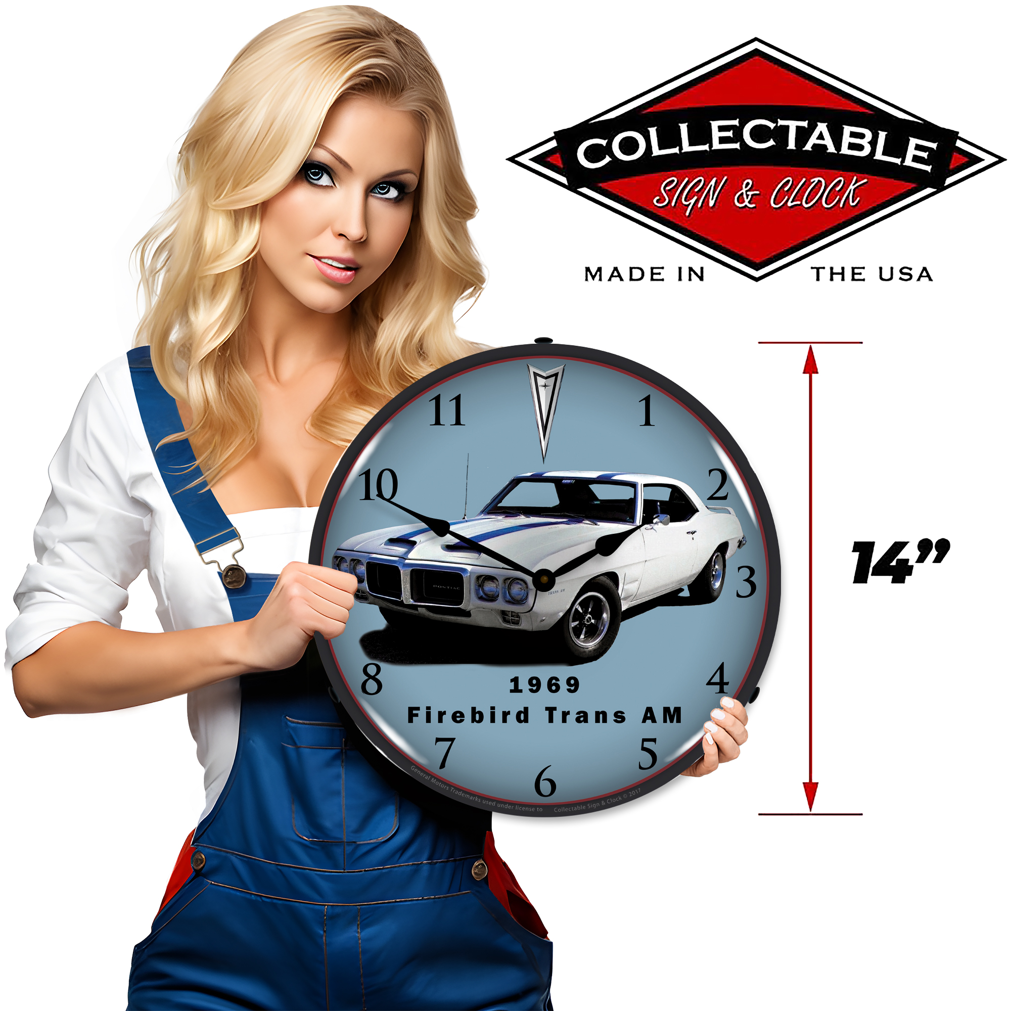 1969 Firebird Trans Am LED Wall Clock Illuminated not Neon 3 1969 Firebird Trans Am LED Wall Clock Illuminated not Neon - Image 3