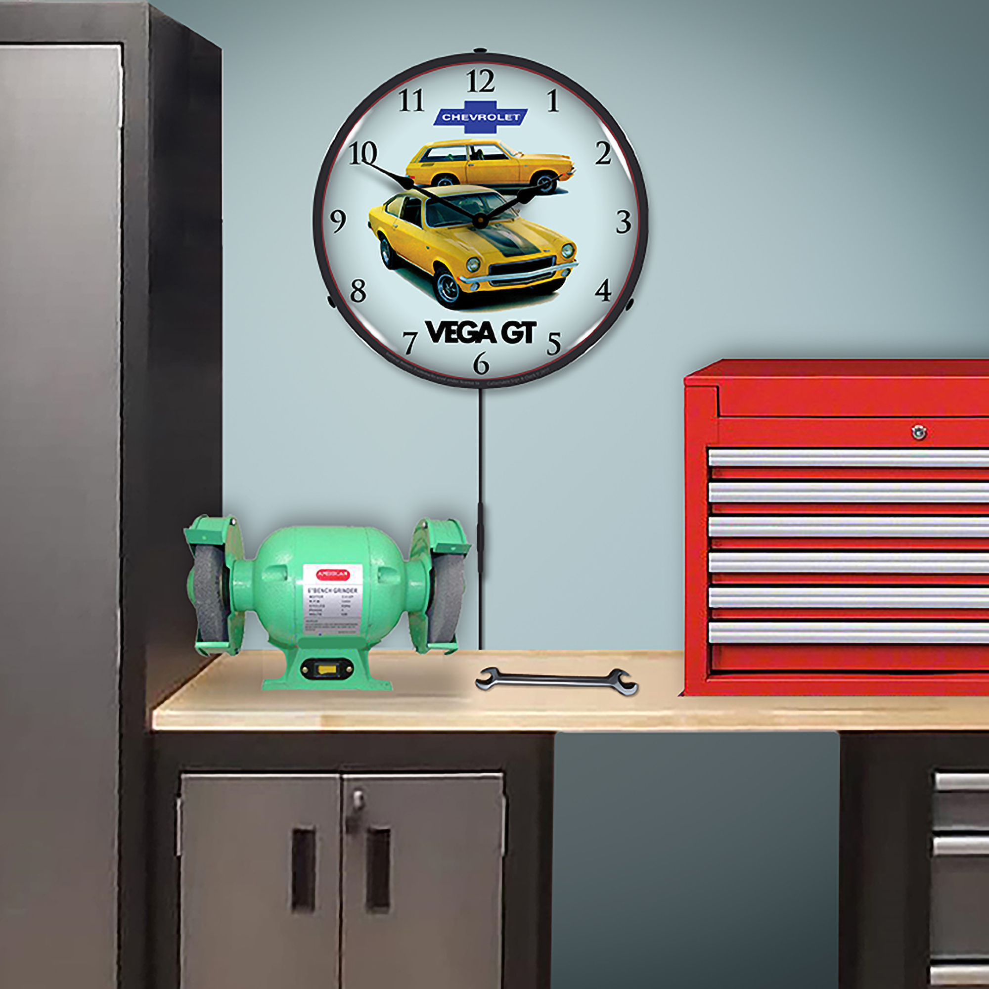 1971 Vega GT LED Wall Clock Illuminated not Neon 5 1971 Vega GT LED Wall Clock Illuminated not Neon - Image 5