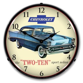 1957 Chevrolet Two Ten LED Wall Clock Illuminated not Neon