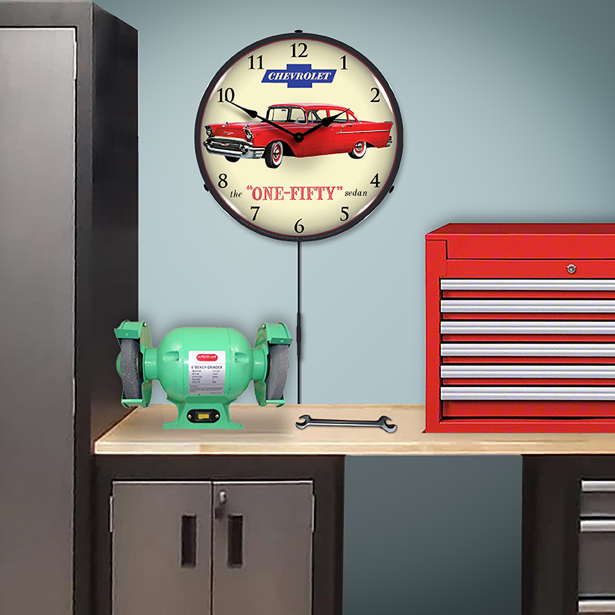 1957 Chevrolet One Fifty LED Wall Clock Illuminated not Neon 5 1957 Chevrolet One Fifty LED Wall Clock Illuminated not Neon - Image 5