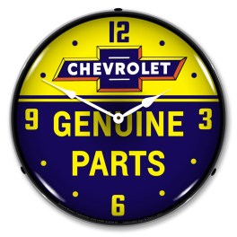 Chevrolet Bowtie Genuine Parts LED Wall Clock Illuminated not Neon