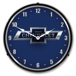 Chevrolet Bowtie 100th Anniversary LED Wall Clock Illuminated not Neon