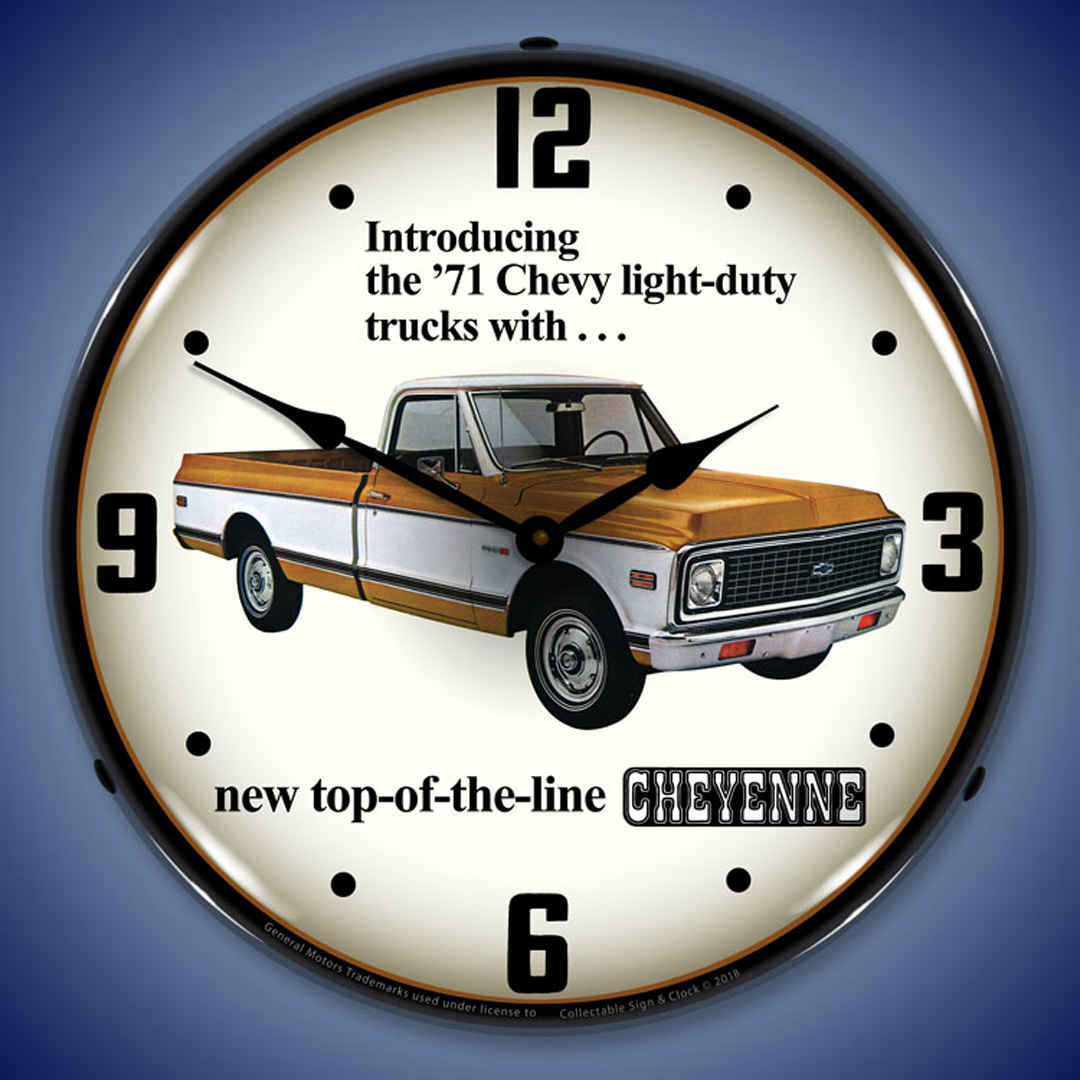 1971 Chevrolet Truck LED Wall Clock Illuminated not Neon 2 1971 Chevrolet Truck LED Wall Clock Illuminated not Neon - Image 2