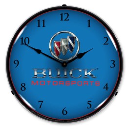Buick Motorsports LED Wall Clock Illuminated not Neon
