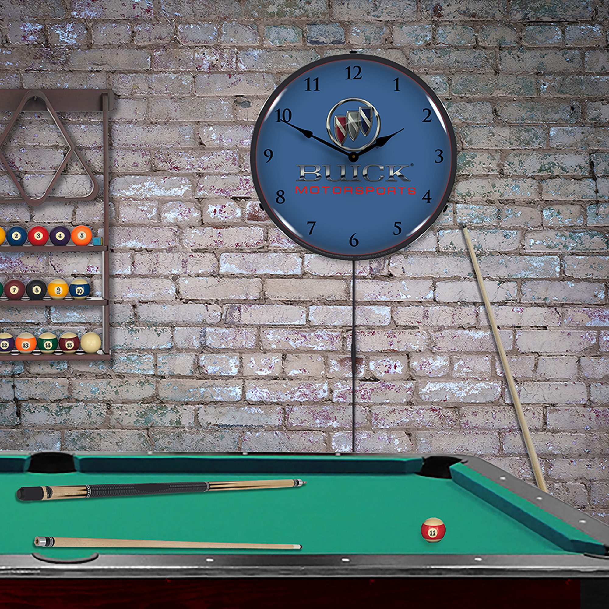 Buick Motorsports LED Wall Clock Illuminated not Neon 4 Buick Motorsports LED Wall Clock Illuminated not Neon - Image 4