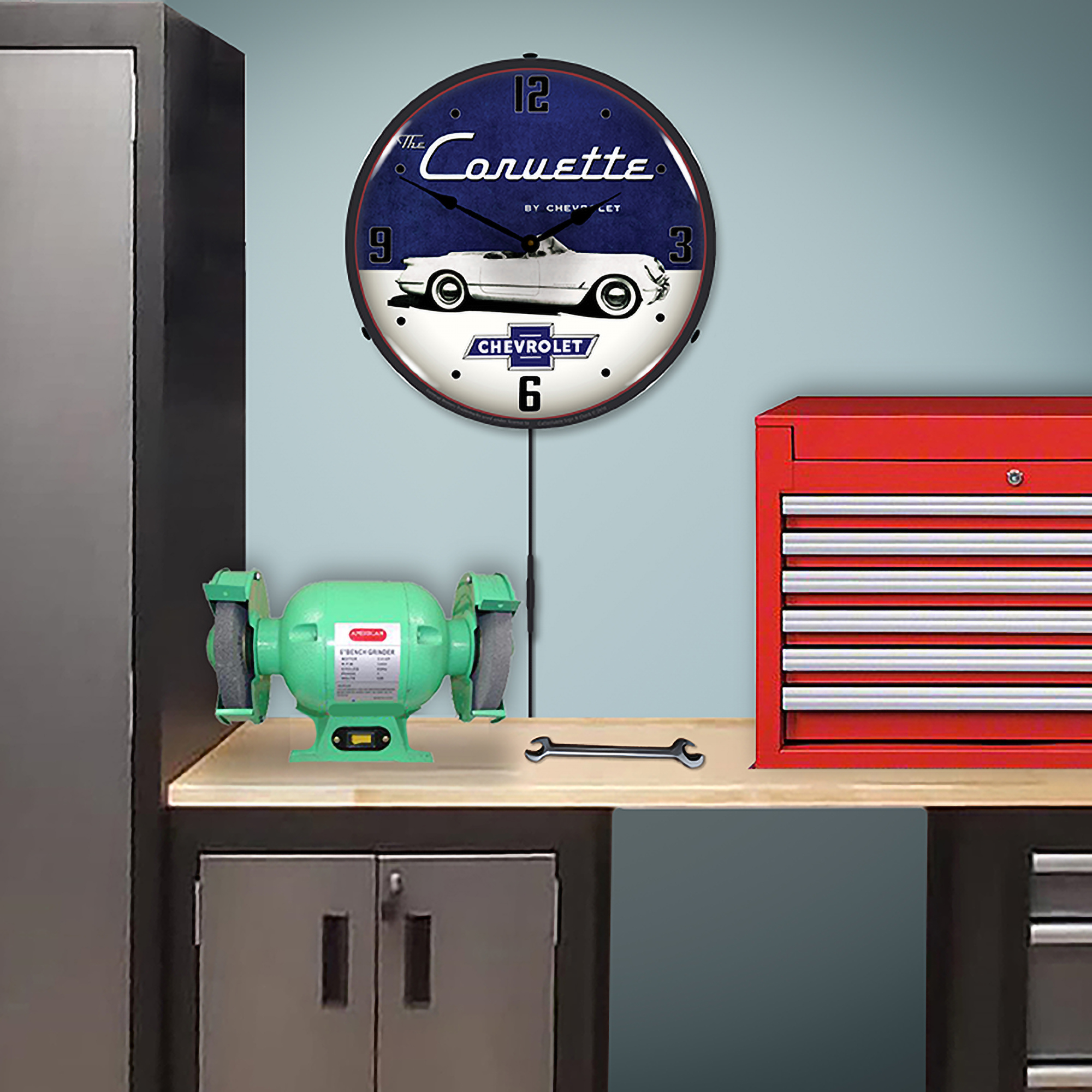 1954 Corvette LED Wall Clock Illuminated not Neon 5 1954 Corvette LED Wall Clock Illuminated not Neon - Image 5