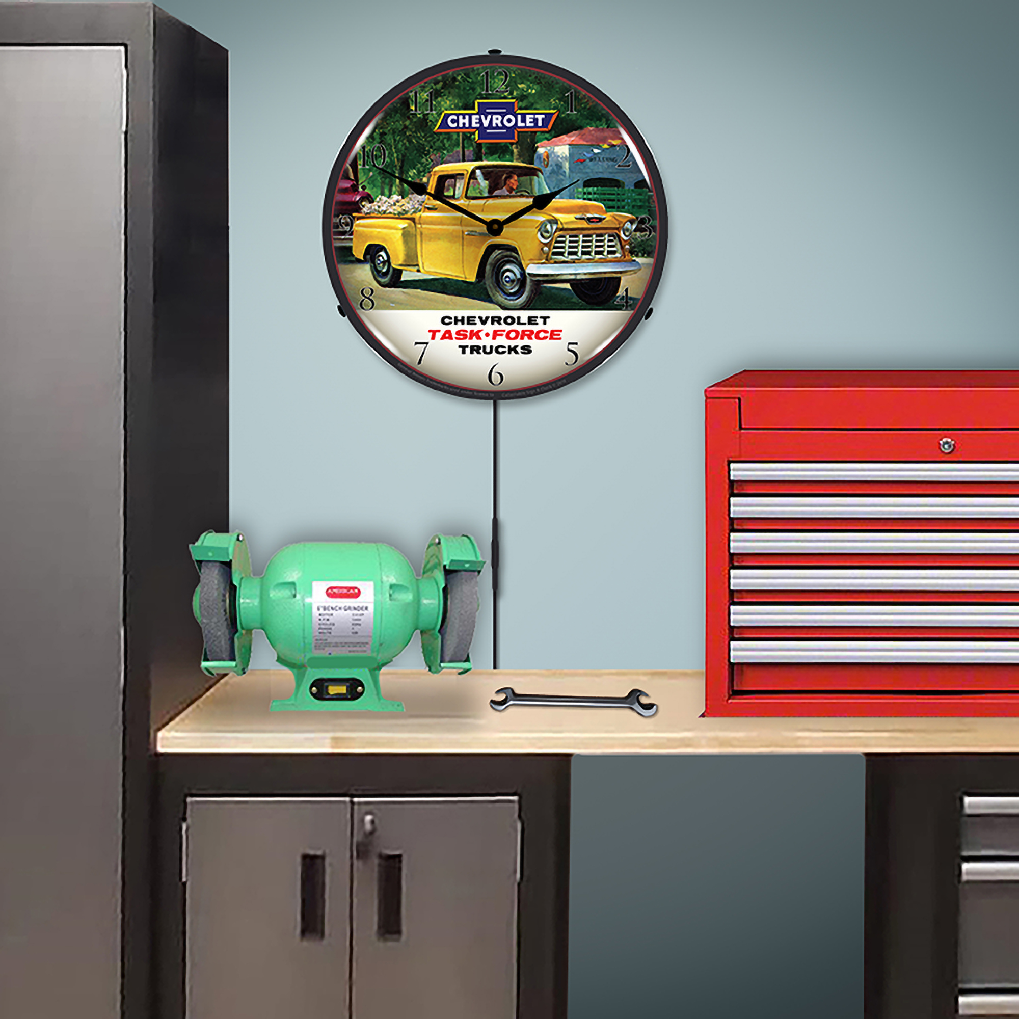 1955 Chevrolet Truck Task Force LED Wall Clock Illuminated not Neon 5 1955 Chevrolet Truck Task Force LED Wall Clock Illuminated not Neon - Image 5
