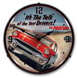 1956 Pontiac  LED Wall Clock Illuminated not Neon